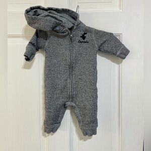 Canadiana Infants' Zip up Romper Hoodie Size 0-3 months